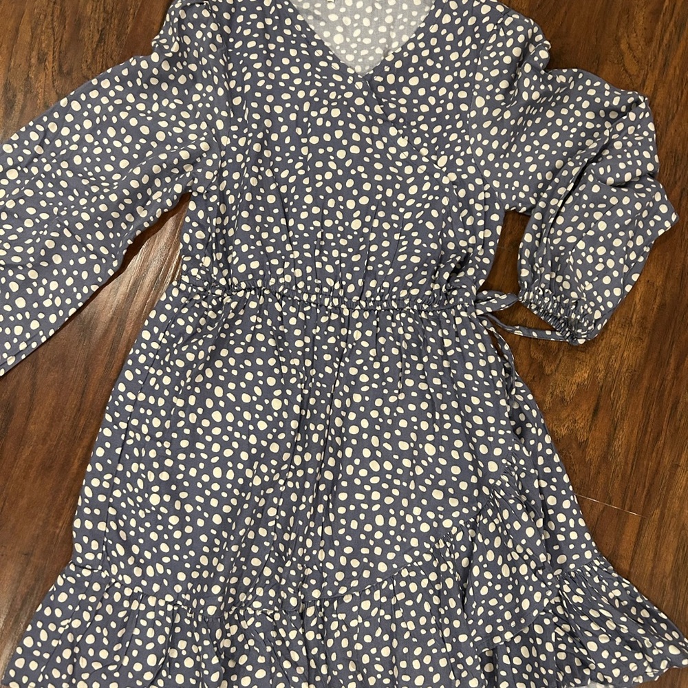 Jessica Simpson Kids Dress - Navy and Cream